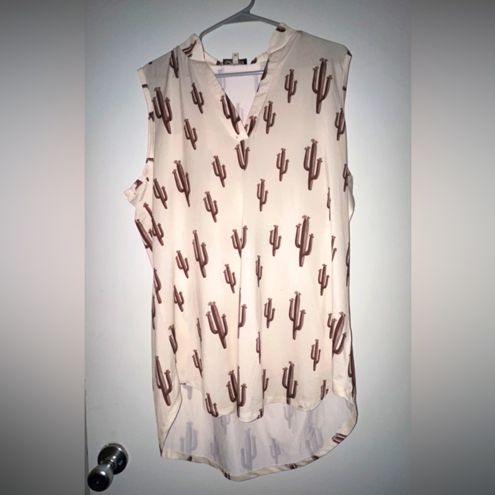 SOLD Cowgirl Hardware Cactus blouse
